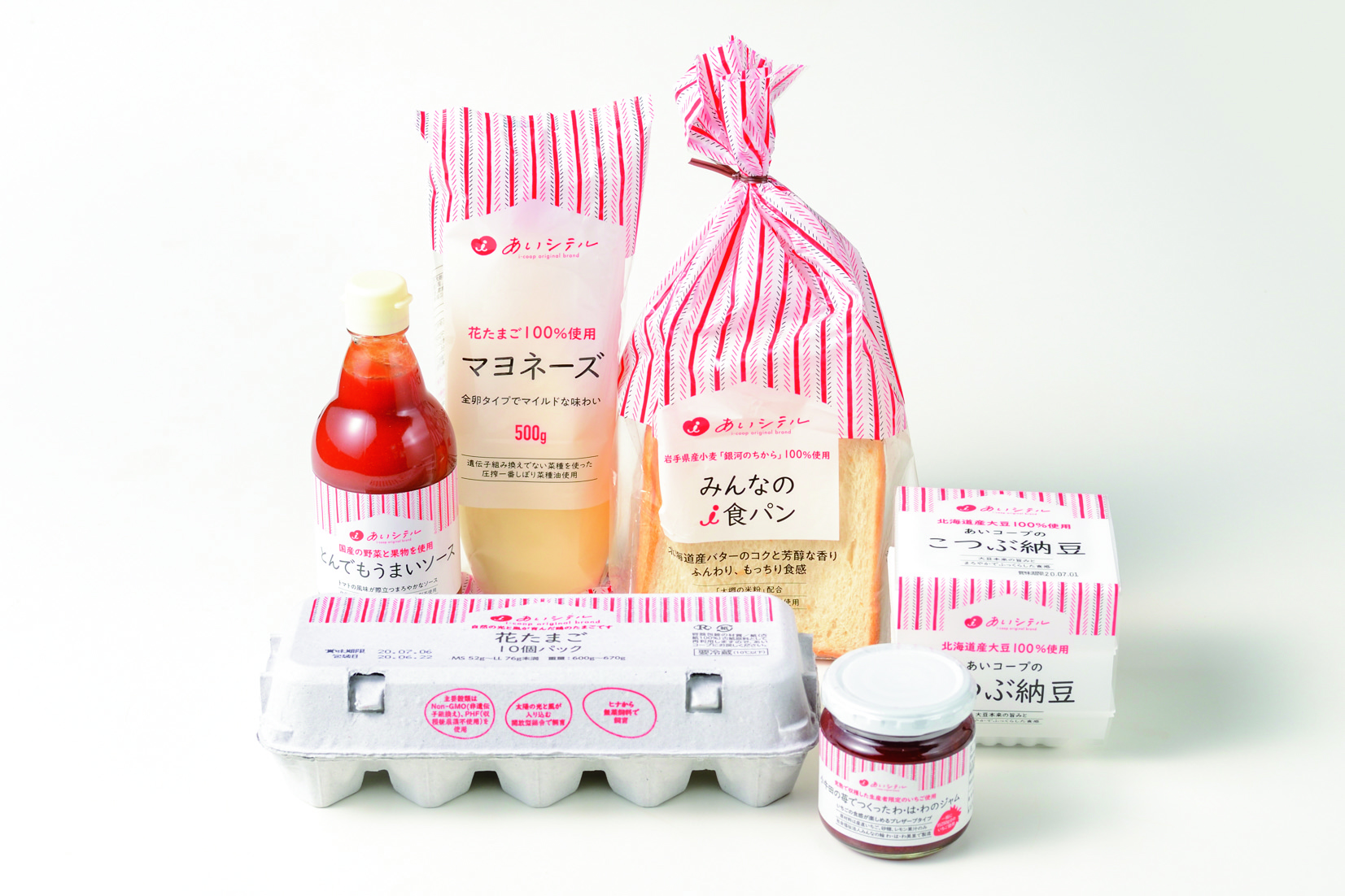 生協創立から40年の節目に誕生した、PBブランドの商品パッケージ